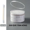 Tăm bông ngoáy tai 500 chiếc, thân gỗ tre mềm mại, thân thiện môi trường, FREE SHIP 2