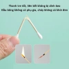 Tăm bông ngoáy tai 500 chiếc, thân gỗ tre mềm mại, thân thiện môi trường, FREE SHIP 7