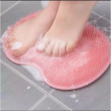 Tấm Chà Lưng & Cọ Chân Tạo Bọt Silicon Dán Tường Massage Tiện Lợi - FREESHIP