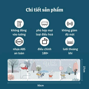 Tấm Chắn Gió Điều Hòa Treo Trên - Đổi Hướng, Giá 54.900 VNĐ, Tiết Kiệm 7