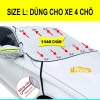 Tấm Che Nắng Kính Lái Ô Tô Cao Cấp 4 Lớp Tráng Bạc, 9 Nam Châm, 4 Dây Đai, Tai Gương Phản Quang - 162k 7