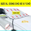 Tấm Che Nắng Kính Lái Ô Tô Cao Cấp 4 Lớp Tráng Bạc, 9 Nam Châm, 4 Dây Đai, Tai Gương Phản Quang - 162k 8