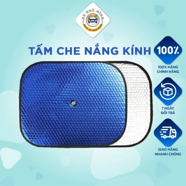Tấm che nắng kính ô tô KT 40x35cm (1 bộ 2 miếng) tráng bạc, chống nóng, ngăn UV - Giá chỉ 39.000₫