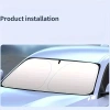 Tấm che nắng ô tô kính lái chống UV, cách nhiệt, bảo vệ nội thất, gấp gọn, giá chỉ 110.000 VND 2