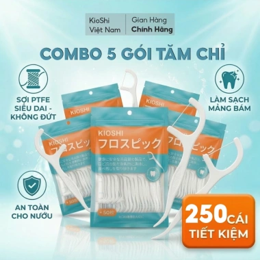 Tăm chỉ nha khoa cao cấp KIOSHI - ISO an toàn, chuẩn chính hãng, giảm giá 22.000₫ (giá gốc 26.840₫)