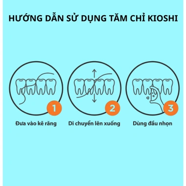 Tăm chỉ nha khoa cao cấp KIOSHI - ISO an toàn, chuẩn chính hãng, giảm giá 22.000₫ (giá gốc 26.840₫)