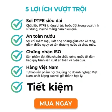 Tăm chỉ nha khoa cao cấp KIOSHI - ISO an toàn, chuẩn chính hãng, giảm giá 22.000₫ (giá gốc 26.840₫)