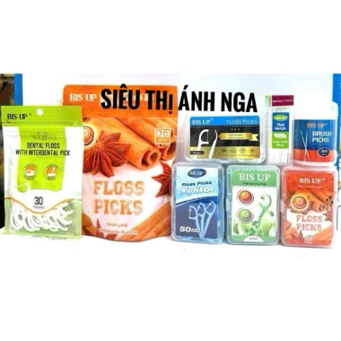 Tăm Chỉ Nha Khoa Hàn Quốc Bis-up 50 cây - An toàn, chính xác, giá 36.459₫