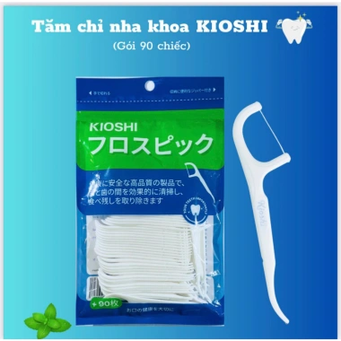 Tăm chỉ nha khoa Kioshi 90 chiếc – Công nghệ Nhật Bản, sạch kẽ răng, chỉ 18.000₫