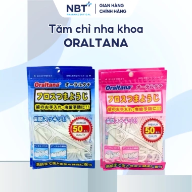 Tăm Chỉ Nha Khoa Oraltana Túi 50 Cái - Vệ Sinh Răng Miệng Hiệu Quả, Giá 32.000₫ 3