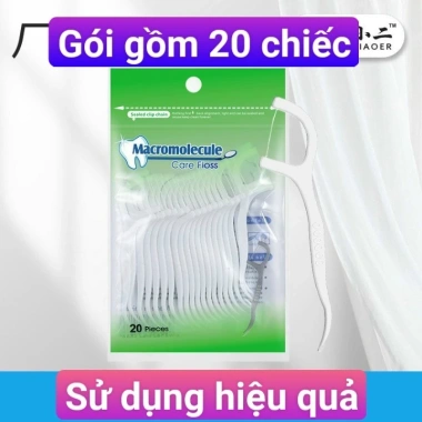 Tăm chỉ nha khoa tiệt trùng, vệ sinh kẽ răng chân nướu - Hộp 50 cây 10.000₫ 10 Tăm chỉ nha khoa tiệt trùng, vệ sinh kẽ răng chân nướu - Hộp 50 cây 10.000₫ 10