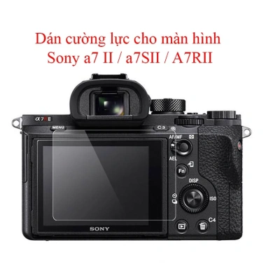 Tấm dán cường lực Sony A7M4 A7II A7SII A7RII A7III A9 A7C ZVE10 ZV1 RX100M2-M4 - Bảo vệ màn hình, giá 72.000₫
