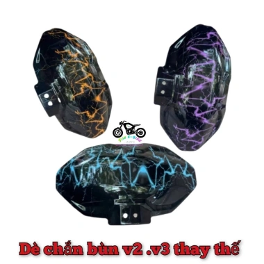 Tấm dè chắn bùn nhựa thay thế dè cacbon CNC V2 V3 - Giá 59.200 VNĐ, không kèm pát nhôm