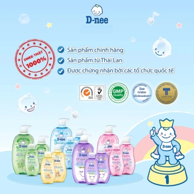 Tắm gội toàn thân em bé D‑Nee hồng Sakura 800ml - Giá giảm 20% chính hãng 4
