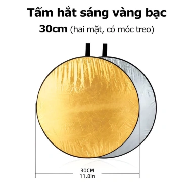 Tấm Hắt Sáng 2in1 Tròn 30/60/80cm - Chụp Ảnh Chuyên Nghiệp, Giá 18.100 VND 10