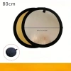 Tấm Hắt Sáng 2in1 Tròn KT 30-60-80-110cm Bạt Phản Quang Chụp Ảnh Quay Phim Studio 7