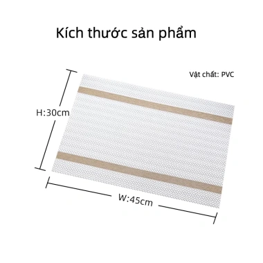 Tấm lót bàn ăn PVC cách nhiệt, có thể giặt, thẩm mỹ sang trọng, không thấm nước – Bền bỉ, 12.449₫ 3