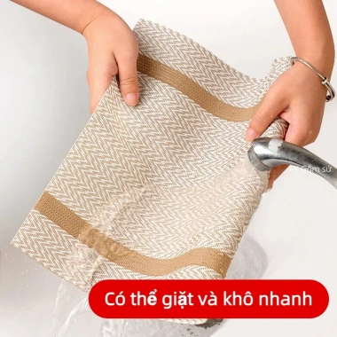 Tấm lót bàn ăn PVC cách nhiệt, có thể giặt, thẩm mỹ sang trọng, không thấm nước – Bền bỉ, 12.449₫ 5