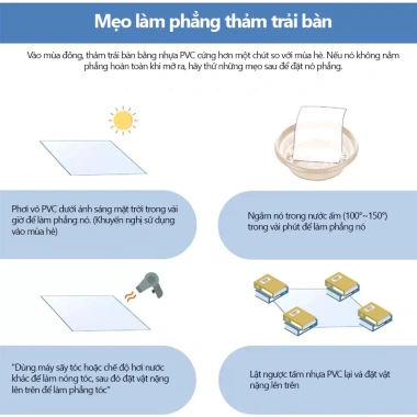 Tấm lót bàn ăn PVC siêu dày trong suốt, chống trượt, chống dầu - Giá chỉ 227.318₫ 7 Tấm lót bàn ăn PVC siêu dày trong suốt, chống trượt, chống dầu - Giá chỉ 227.318₫ 7