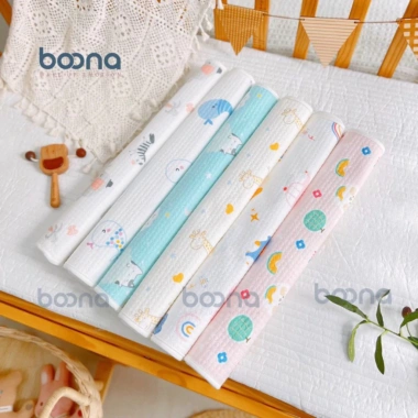 Tấm lót chống thấm thay bỉm Boona Cotton Organic mềm mại, thoáng khí, chỉ 59.000₫ 6