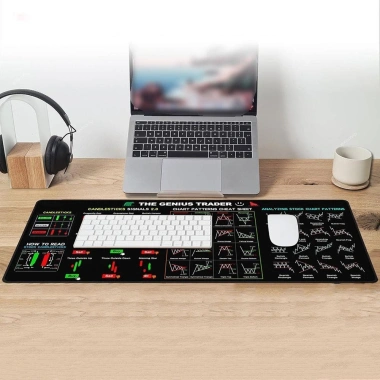 Tấm lót chuột NLINNI họa tiết biểu đồ thị trường, dày mịn, nghệ thuật Giá 127.600₫