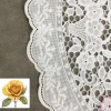 Tấm lót lọ bình hoa tròn trắng 30cm nhựa ren hoa - dùng làm lót ly, trà, chén dĩa - Giá 30.000đ 5