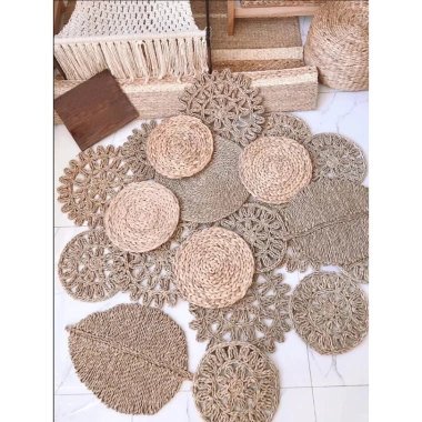 Tấm Lót Lục Bình Cói Đĩa Trang Trí Nội Thất - Cực Xinh, Giá 28k (Giảm 22k) 5