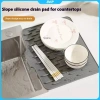 Tấm lót silicon khô bát đĩa 1 tấm - Chống trượt, chống bỏng - Giá 48.900₫ 7
