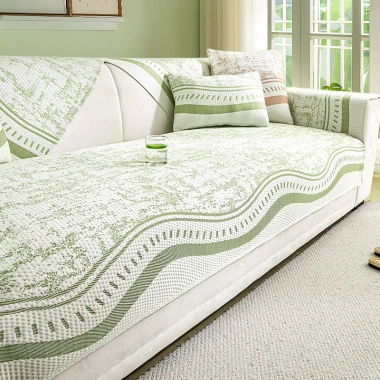 Tấm Lót Sofa Hạt Đậu 3D giảm nhiệt 3 lớp, khô nhanh 1h, size 70x70cm, tặng vỏ gối 9