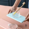 Tấm lót thấm nước khô nhanh, chịu nhiệt, chống trượt - Đế lót ly, tấm lót bồn rửa chén nhà bếp mới 4