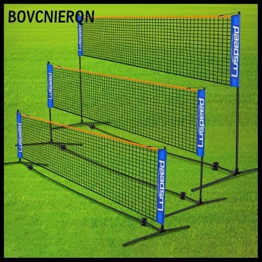 Tấm lưới cầu lông di động gấp gọn - chuẩn chuyên nghiệp, dùng cho bóng chuyền & tennis trong nhà, ngoài trời 2