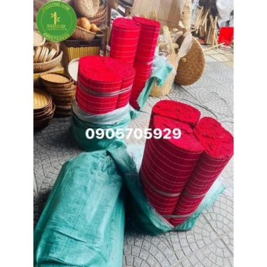 Tấm Mành tăm tre đỏ 1.4mx2m - Trang trí Tết Quán cafe Văn phòng, Giá chỉ 120.000đ 4