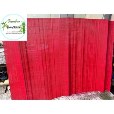 Tấm Mành tăm tre đỏ 1.4mx2m - Trang trí Tết Quán cafe Văn phòng, Giá chỉ 120.000đ 7