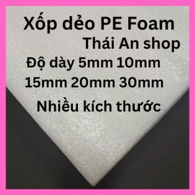 Tấm mút xốp PE Foam dẻo cắm hoa giả dày 5‑30mm, kích thước 10‑50‑60mm, chịu sốc va đập, bảo vệ hàng - 7.650₫