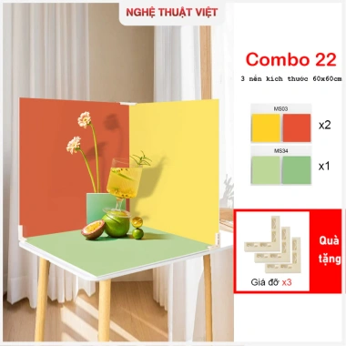 Tấm Nền Pastel 60x60cm Hai Mặt Phông Chụp Ảnh Sản Phẩm, Tặng Giá Đỡ và Tạp Chí, Giá chỉ 189.800₫