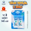 Tăm Nhựa Xỉa Răng 2 Đầu - Vỉ 2 Hộp Tiện Lợi, Mang Theo, Sạch Răng Hiệu Quả