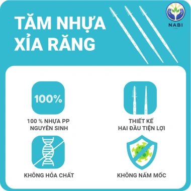 Tăm Nhựa Xỉa Răng 2 Đầu - Vỉ 2 Hộp Tiện Lợi, Mang Theo, Sạch Răng Hiệu Quả 5