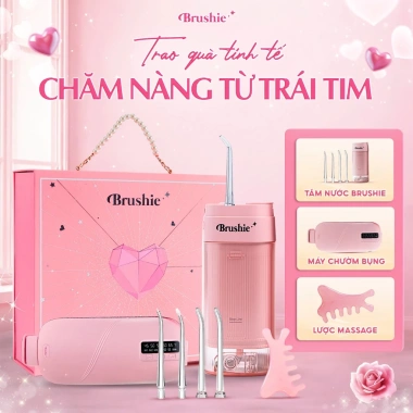 Tăm nước Brushie Super Clean - Quà tặng 8/3, làm sạch răng miệng, flossie, LIS, giảm giá 1.299.000₫