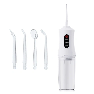 Tăm Nước Cao Cấp - Vệ Sinh Răng Miệng Sạch Sâu, Công Nghệ Sóng Âm, Pin Lớn, Thiết Kế Tiện Lợi, 129k