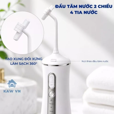Tăm nước mini gấp gọn KAW 386I – Nhỏ gọn, tiện lợi, tặng 4 đầu, BH 12 tháng, 627.950₫ 2