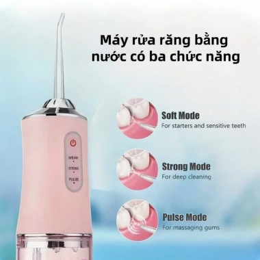 Tăm nước nha sĩ khuyên dùng, phun xung mạnh, làm sạch sâu, ngăn vôi răng, 28.000 VND 5