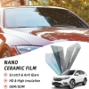 Tấm Phim Đen Trong Suốt Chống UV 55x150cm Dán Kính Xe Hơi, Bảo Vệ Chắn Gió
