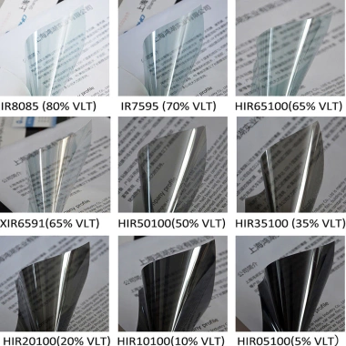 Tấm Phim Đen Trong Suốt Chống UV 55x150cm Dán Kính Xe Hơi, Bảo Vệ Chắn Gió 5