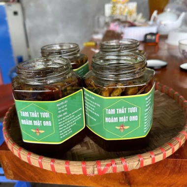Tâm Thất Tươi Ngâm Mật Ong Rừng Chuẩn - Củ To Già Ngâm Đậm Đà, Giá ưu đãi 263.120 VND 2 Tâm Thất Tươi Ngâm Mật Ong Rừng Chuẩn - Củ To Già Ngâm Đậm Đà, Giá ưu đãi 263.120 VND 2