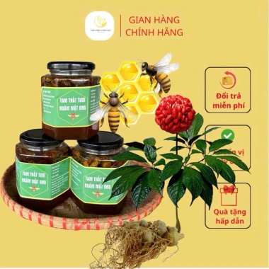Tâm Thất Tươi Ngâm Mật Ong Rừng Chuẩn - Củ To Già Ngâm Đậm Đà, Giá ưu đãi 263.120 VND