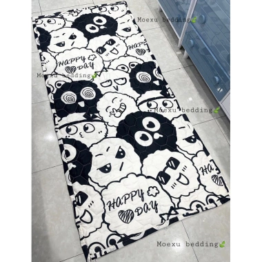 Tấm Trải Nệm Văn Phòng Gấp Gọn 90x2m Topper Mỏng Đệm Ngủ Trưa Hàng Loại 1 6