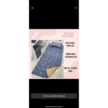 Tấm Trải Nệm Văn Phòng Gấp Gọn Topper Mỏng 2-3cm - Tiêu Chuẩn 5 sao Giá 60K 8