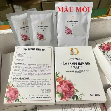 Tắm Trắng Men Bia 3-5 Tone Ngay Lần Đầu - Giá Gốc 217k Giảm còn 175k - Da Sáng Tự Nhiên, Dưỡng Ẩm, An Toàn