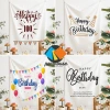 Tấm Vải Treo Trang Trí Tiệc Sinh Nhật In Chữ Happy Birthday Đơn Giản Nhiều Mẫu - Đạo Cụ Chụp Ảnh Bé Giá 69k
