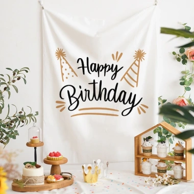 Tấm Vải Treo Trang Trí Tiệc Sinh Nhật In Chữ Happy Birthday Đơn Giản Nhiều Mẫu - Đạo Cụ Chụp Ảnh Bé Giá 69k 6